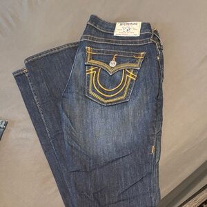 True Religion Women's Dark Blue Boot Cut Jeans